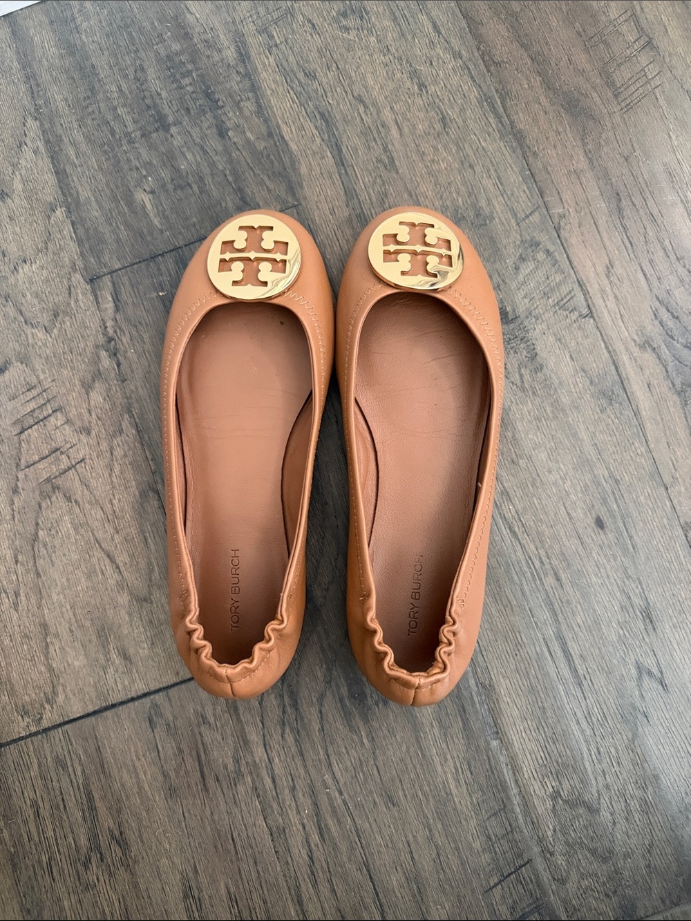 Tory Burch Cognac Ballet Flats - Picture 2 of 5